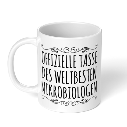 CupHaven® Mikrobiologie Tasse - Weltbester Mikrobiologe - Geschenk für Mikrobiologen und Mikrobiologinnen