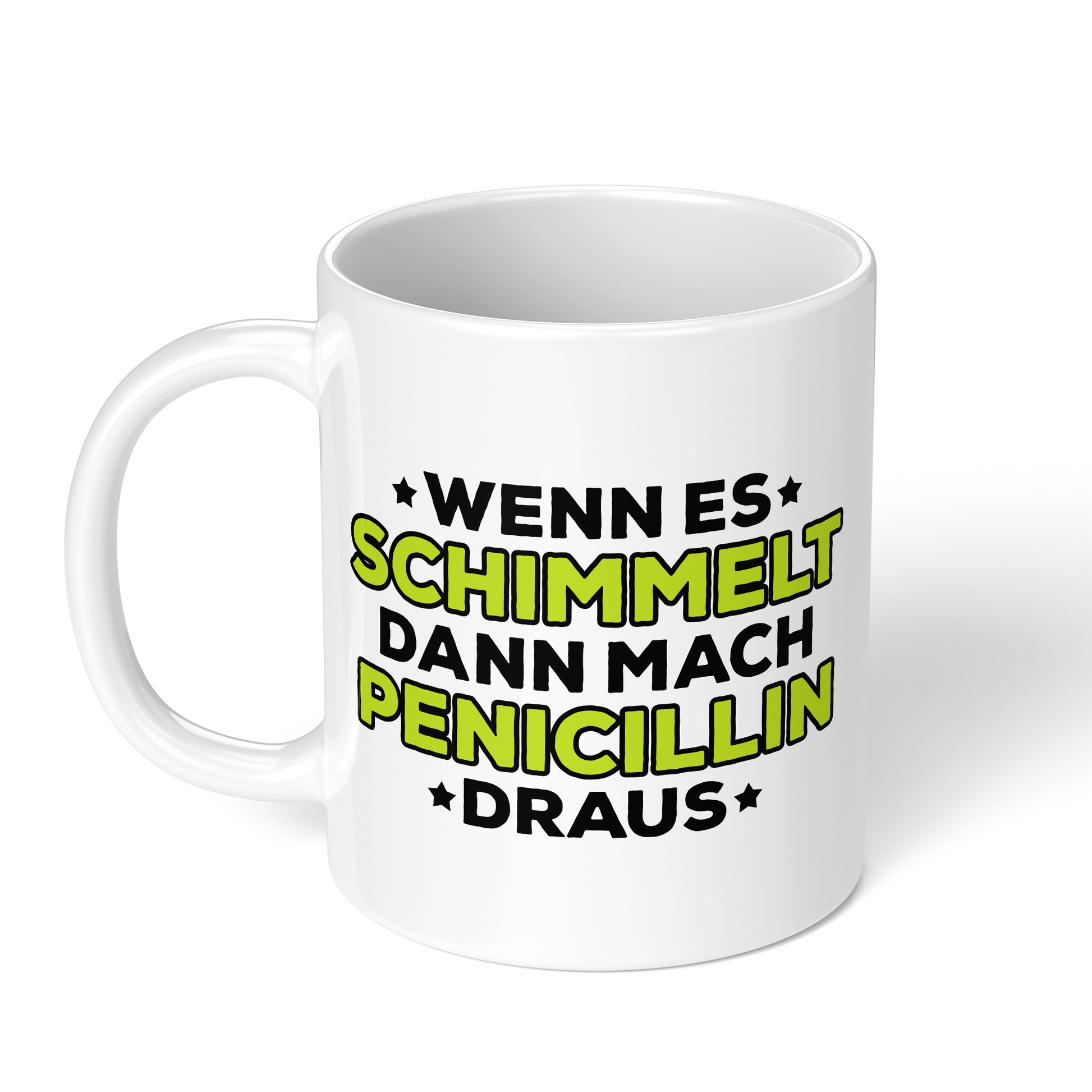 CupHaven® Mikrobiologie Tasse - Wenn es schimmelt, dann mach Penicillin draus - Geschenk für Mikrobiologen und Mikrobiologinnen