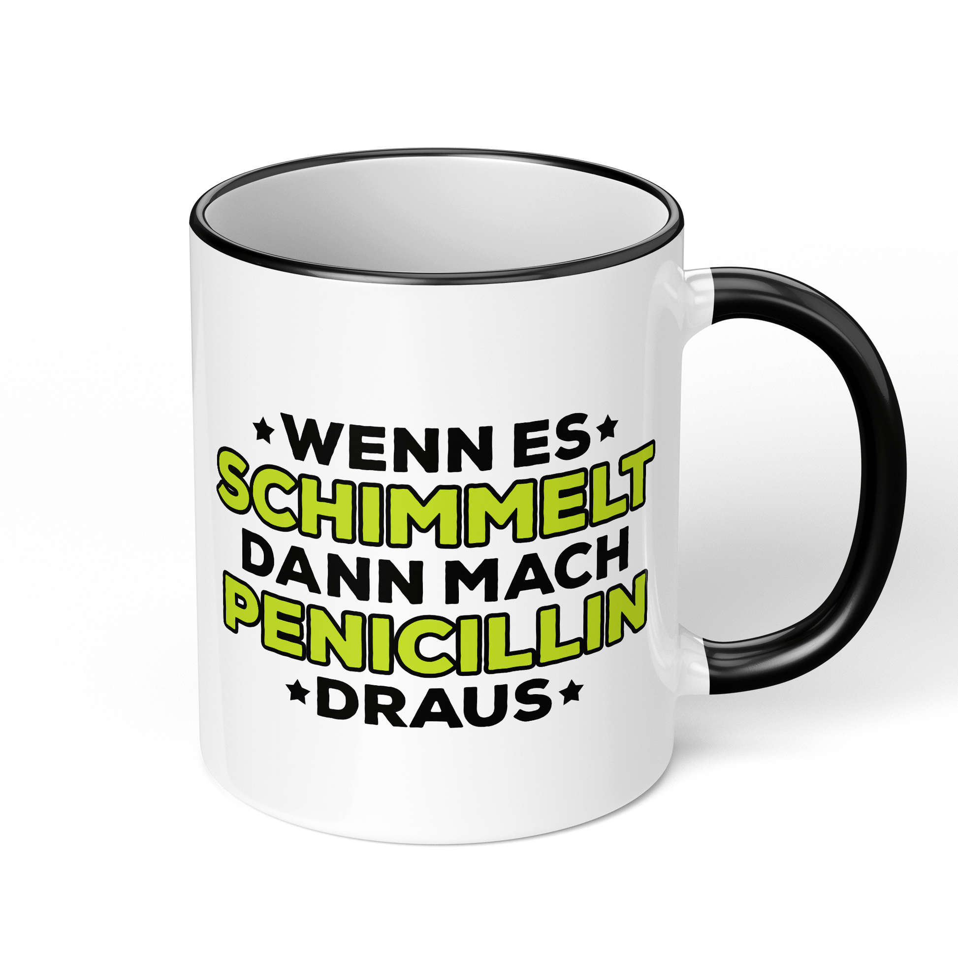 CupHaven® Mikrobiologie Tasse - Wenn es schimmelt, dann mach Penicillin draus - Geschenk für Mikrobiologen und Mikrobiologinnen