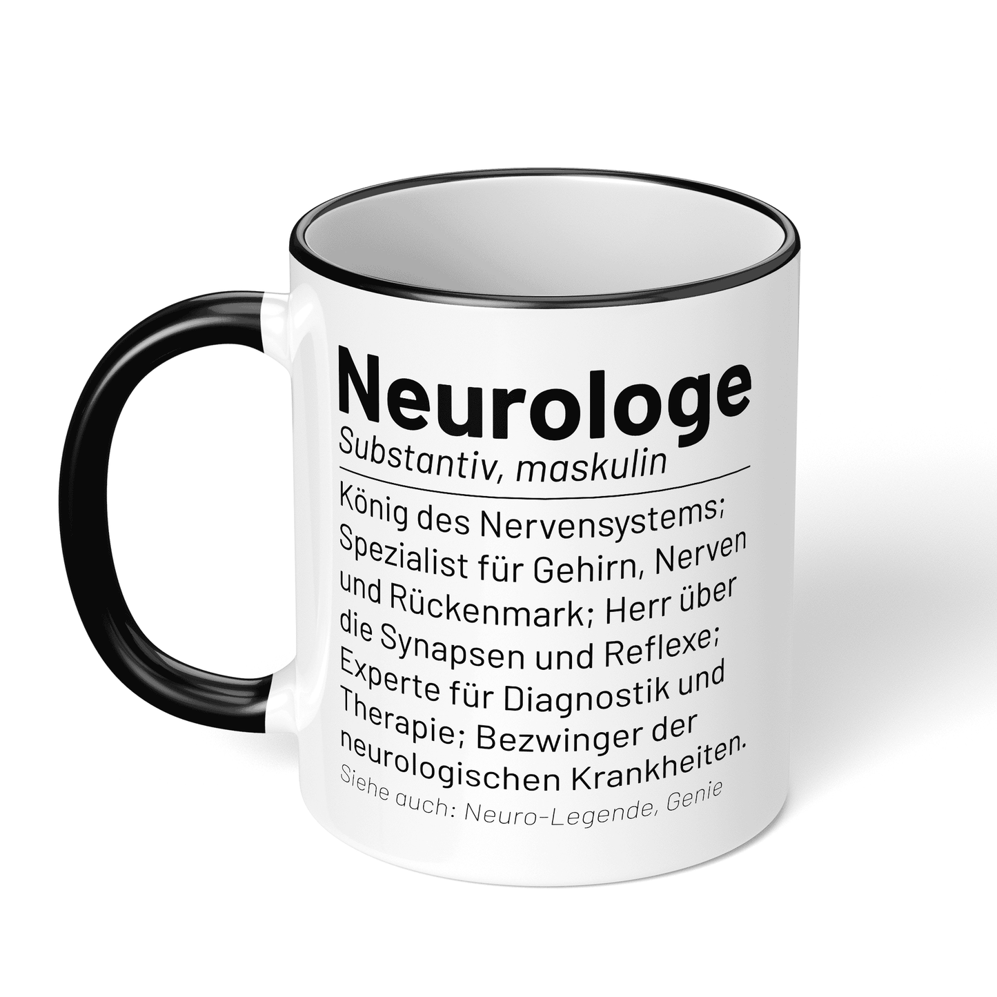CupHaven® Neurologie Tasse - Wörterbuch "Neurologe" - Geschenk für Neurologen und Neurologinnen