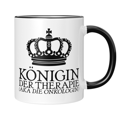 CupHaven® Onkologie Tasse - Königin der Therapie (aka die Onkologin) - Geschenk für Onkologen und Onkologinnen