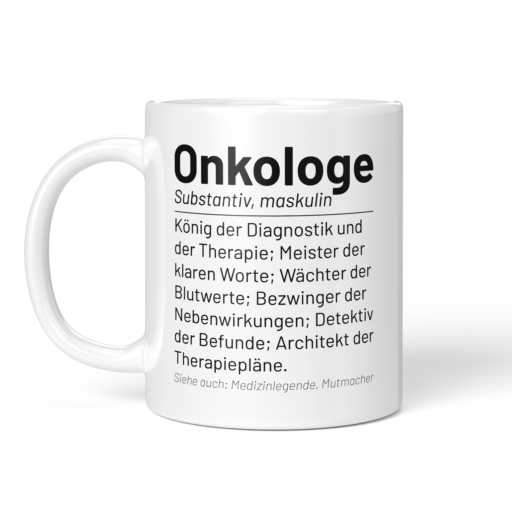 CupHaven® Onkologie Tasse - Wörterbuch "Onkologe" - Geschenk für Onkologen und Onkologinnen