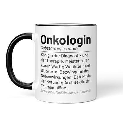 CupHaven® Onkologie Tasse - Wörterbuch "Onkologin" - Geschenk für Onkologen und Onkologinnen