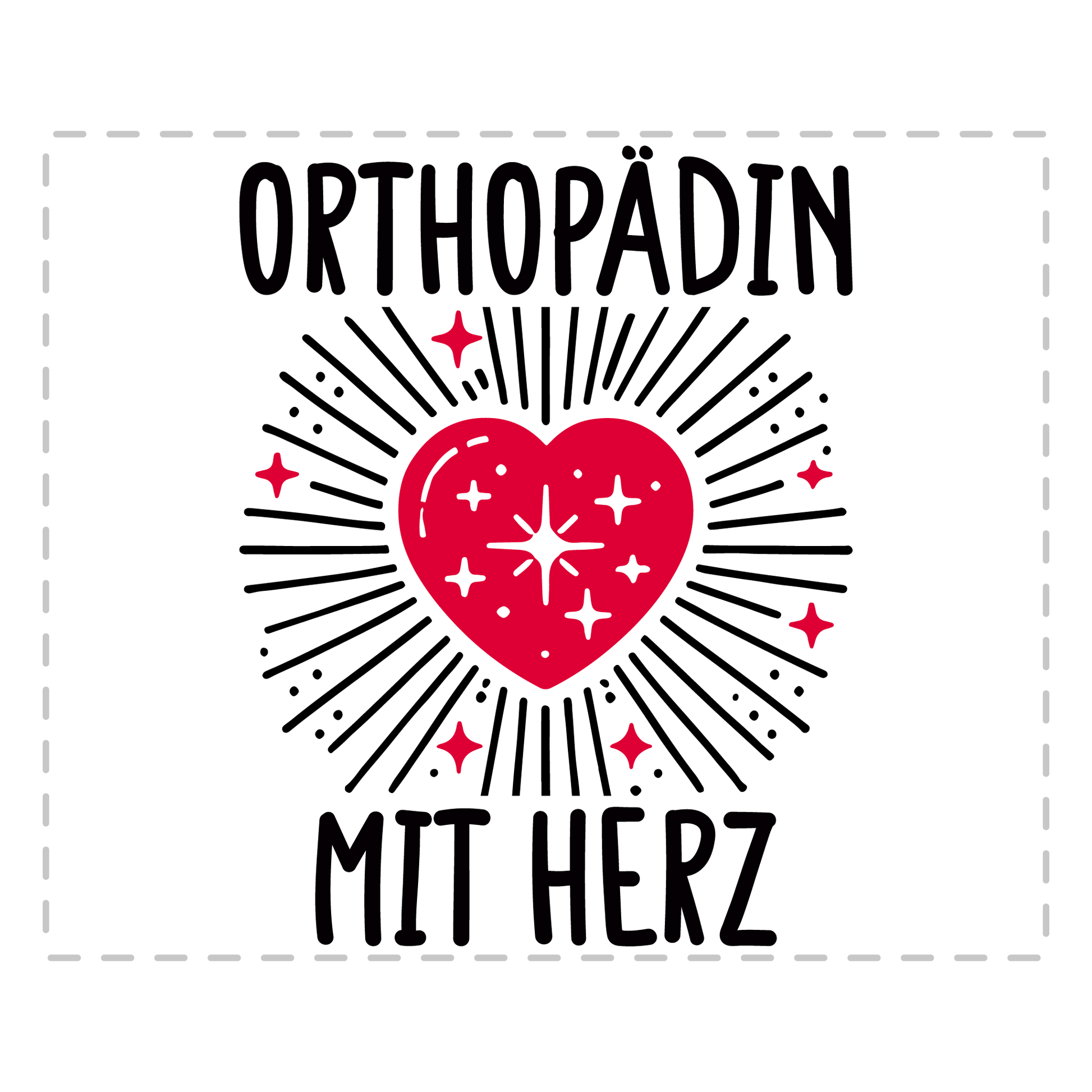 Orthopäde Tasse - Orthopädin mit Herz (Orthopädie, Geschenk)