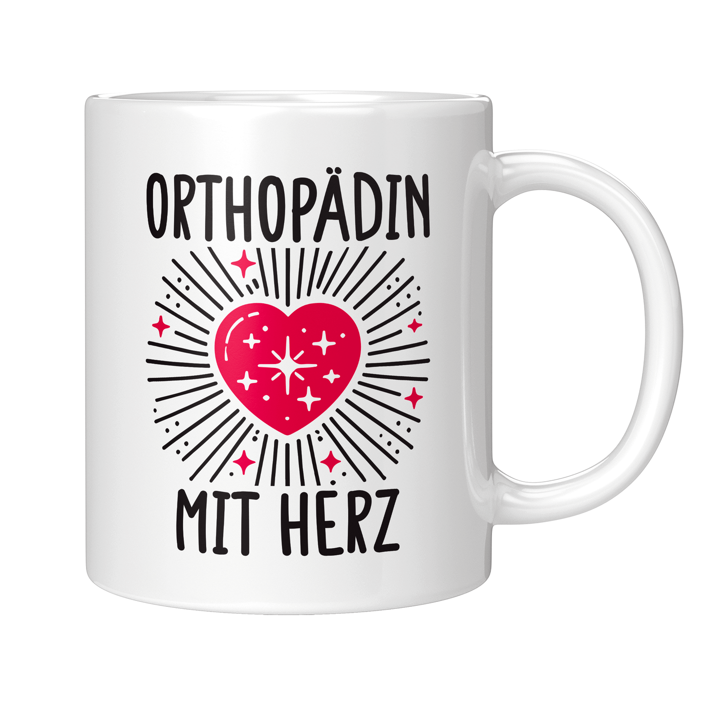 Orthopäde Tasse - Orthopädin mit Herz (Orthopädie, Geschenk)