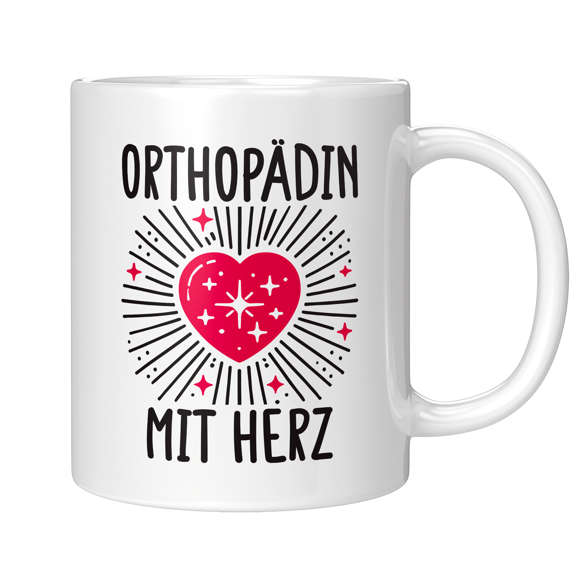 Orthopäde Tasse - Orthopädin mit Herz (Orthopädie, Geschenk)