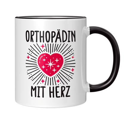 Orthopäde Tasse - Orthopädin mit Herz (Orthopädie, Geschenk)