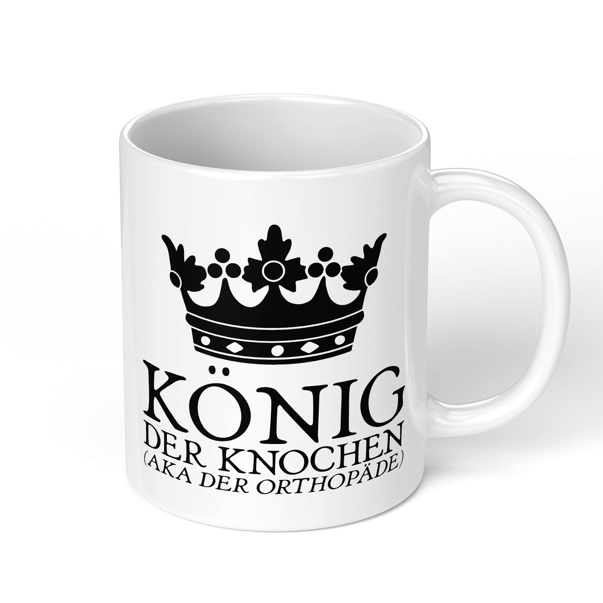 CupHaven® Orthopädie Tasse - König der Knochen (aka der Orthopäde) - Geschenk für Orthopäden und Orthopädinnen