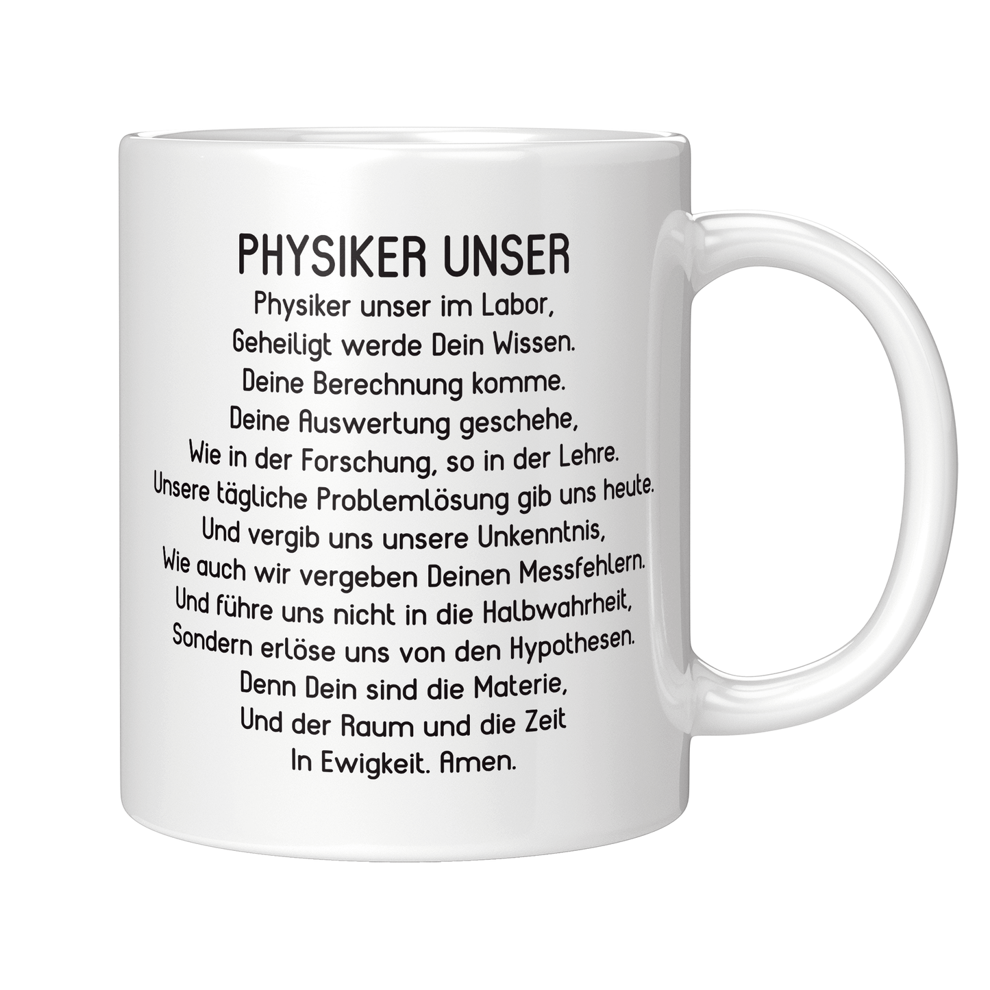 Physik Tasse Physiker Unser Gebet