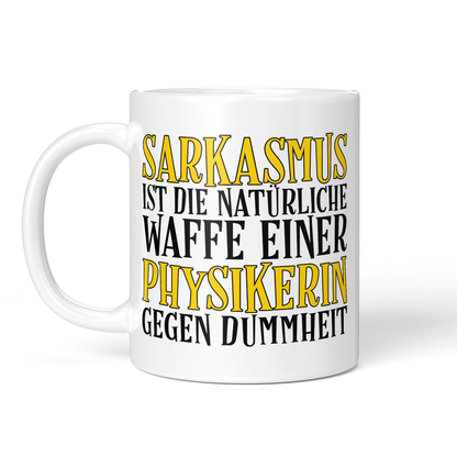 CupHaven® Physik Tasse - Sarkasmus einer Physikerin - Geschenk für Physiker und Physikerinnen