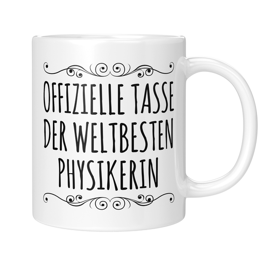 CupHaven® Physik Tasse - Weltbeste Physikerin - Geschenk für Physiker und Physikerinnen