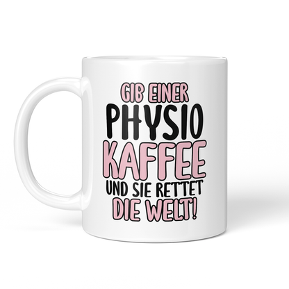 CupHaven® Physiotherapie Tasse - Gib einer Physio Kaffee - Geschenk für Physiotherapeuten und Physiotherapeutinnen