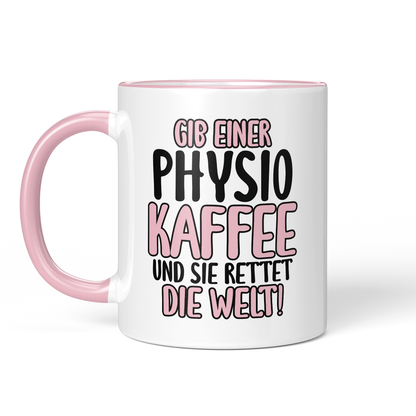 CupHaven® Physiotherapie Tasse - Gib einer Physio Kaffee - Geschenk für Physiotherapeuten und Physiotherapeutinnen