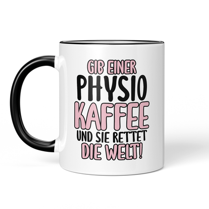 CupHaven® Physiotherapie Tasse - Gib einer Physio Kaffee - Geschenk für Physiotherapeuten und Physiotherapeutinnen