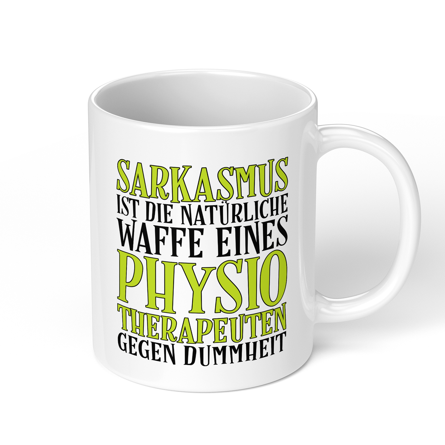CupHaven® Physiotherapie Tasse - Sarkasmus eines Physiotherapeuten - Geschenk für Physiotherapeuten und Physiotherapeutinnen