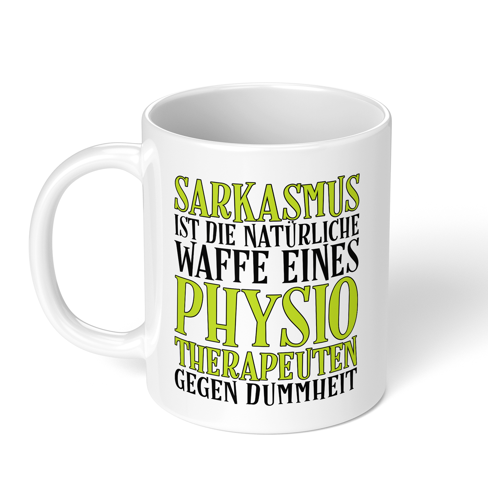 CupHaven® Physiotherapie Tasse - Sarkasmus eines Physiotherapeuten - Geschenk für Physiotherapeuten und Physiotherapeutinnen
