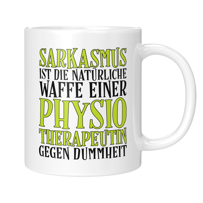 Physiotherapie Tasse - Sarkasmus einer Physiotherapeutin (Physiotherapeut, Geschenk)