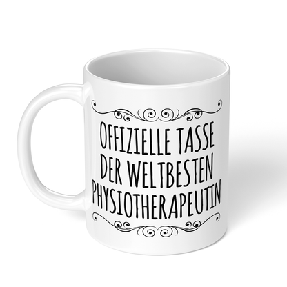 CupHaven® Physiotherapie Tasse - Weltbeste Physiotherapeutin - Geschenk für Physiotherapeuten und Physiotherapeutinnen