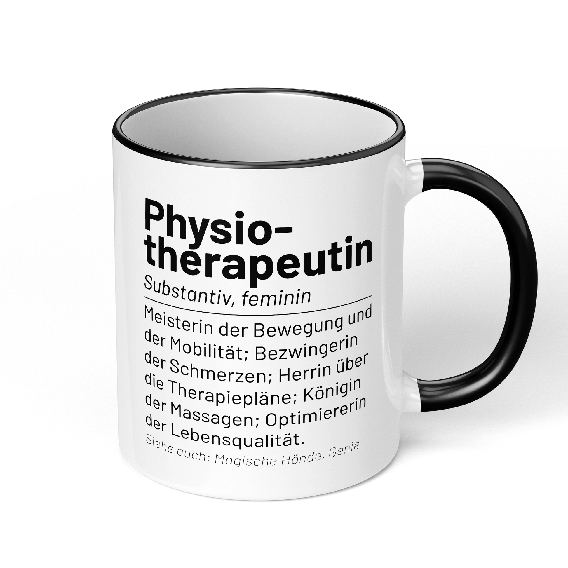 CupHaven® Physiotherapie Tasse - Wörterbuch "Physiotherapeutin" - Geschenk für Physiotherapeuten und Physiotherapeutinnen