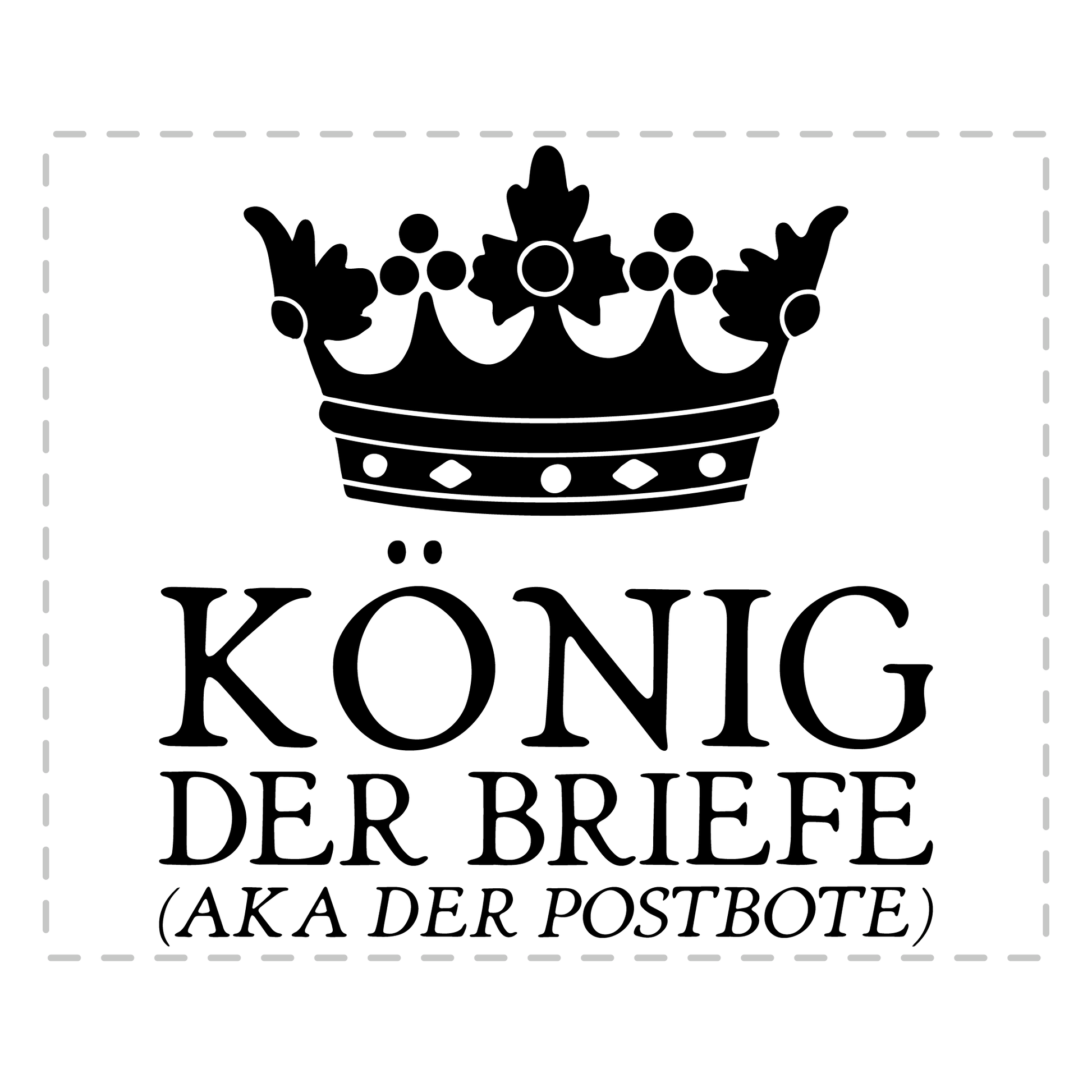 Postbote Tasse - König der Briefe aka der Postbote (Briefträger, Zusteller, Geschenk)