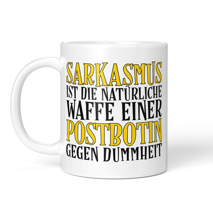 CupHaven® Postbote Tasse - Sarkasmus einer Postbotin - Geschenk für Postboten und Postbotinnen