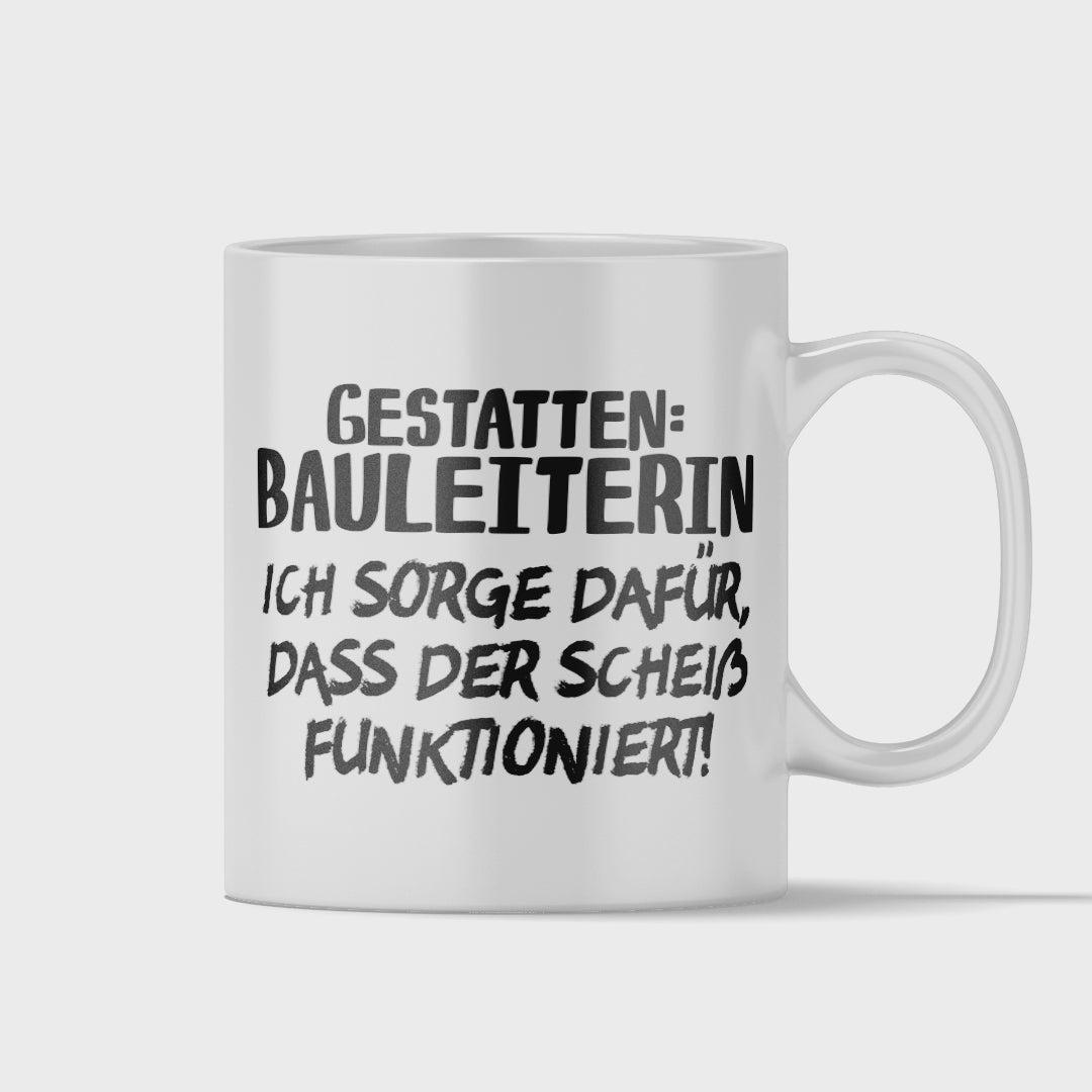 Bauleiter Tasse - Gestatten: Bauleiterin (Bauleitung, Geschenk)
