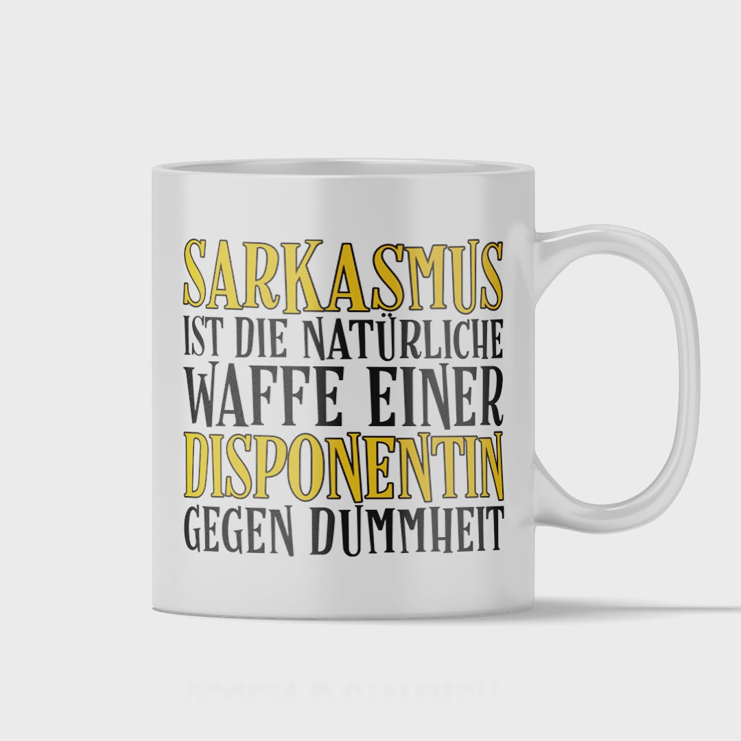 Disponent Tasse - Sarkasmus einer Disponentin (Disposition, Geschenk)