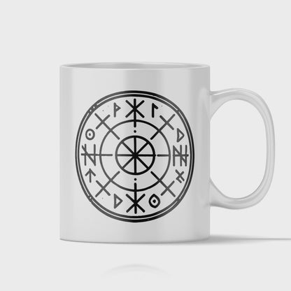 Wikinger Tasse - Runenkreis (Paganismus, Heidentum, Nordische Mythologie, Geschenk)