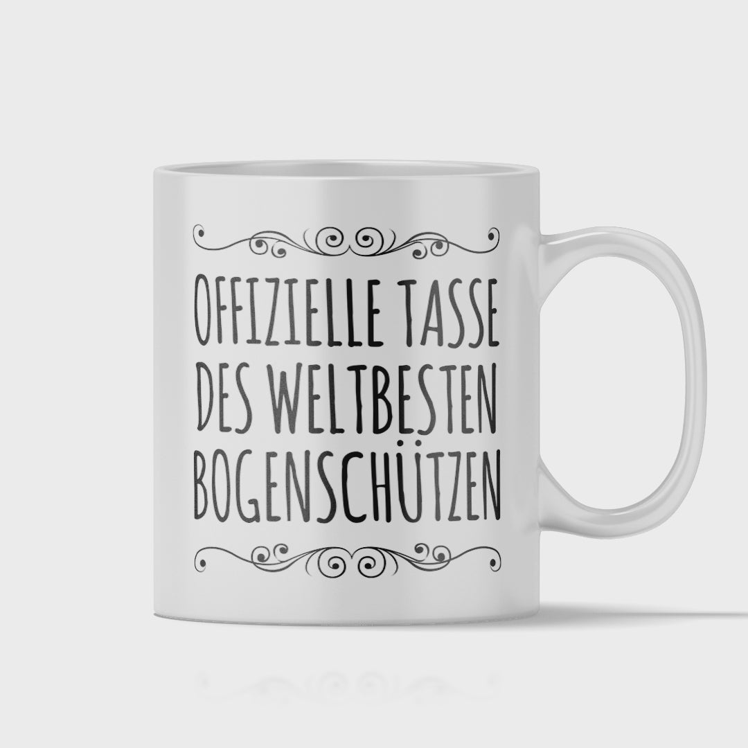 Bogenschießen Tasse - Weltbester Bogenschütze (Bogenschützin, Bogensport, Geschenk)