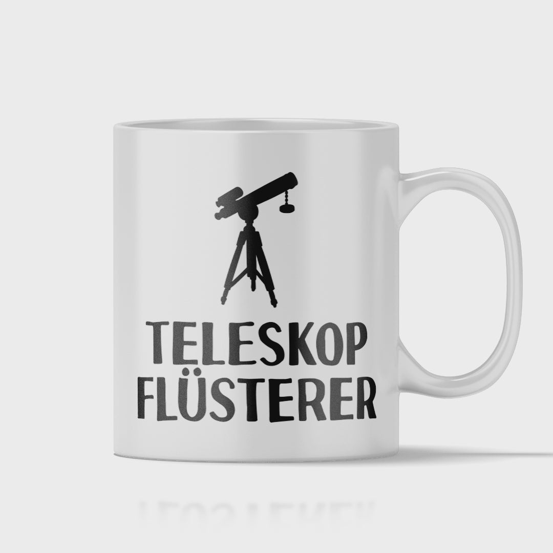 Astronomie Tasse - Teleskopflüsterer (Astronom, Astronomin, Geschenk)