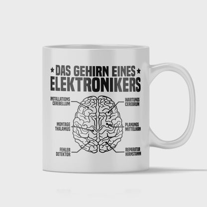 Elektroniker Tasse - Das Gehirn eines Elektronikers (Elektronikerin, Geschenk)