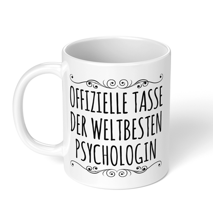 CupHaven® Psychologie Tasse - Weltbeste Psychologin - Geschenk für Psychologen und Psychologinnen