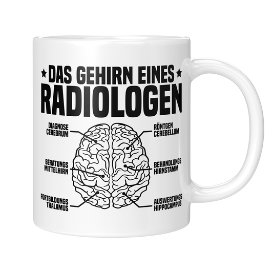 Radiologie Tasse - Das Gehirn eines Radiologen (Radiologin, Geschenk)