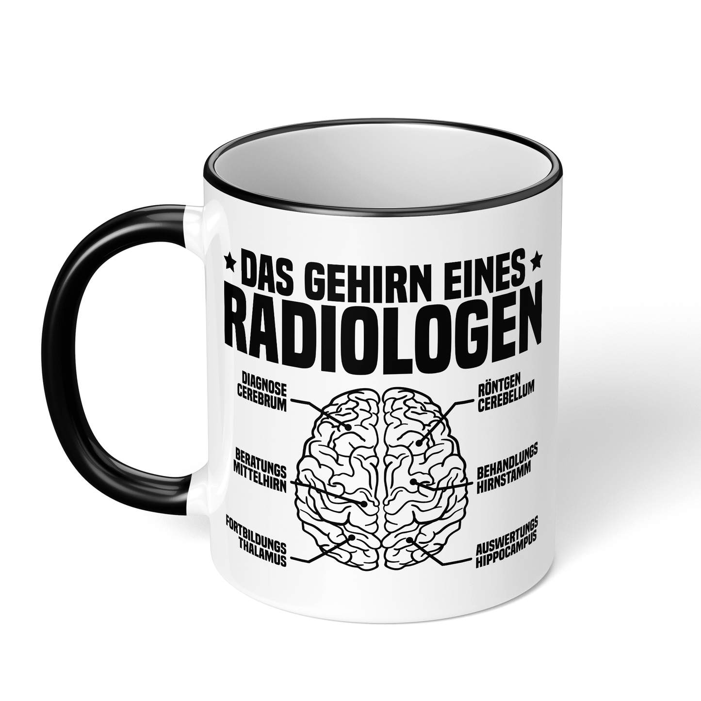 CupHaven® Radiologie Tasse - Das Gehirn eines Radiologen - Geschenk für Radiologen und Radiologinnen