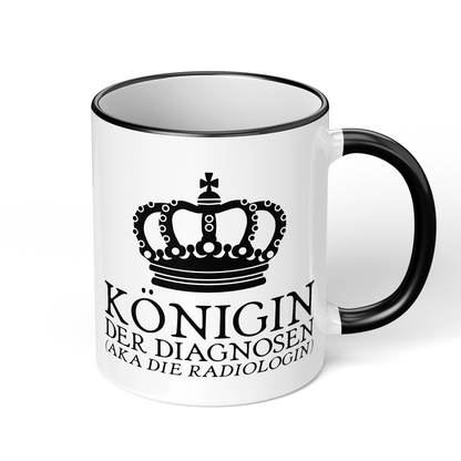 CupHaven® Radiologie Tasse - Königin der Diagnosen (aka die Radiologin) - Geschenk für Radiologen und Radiologinnen