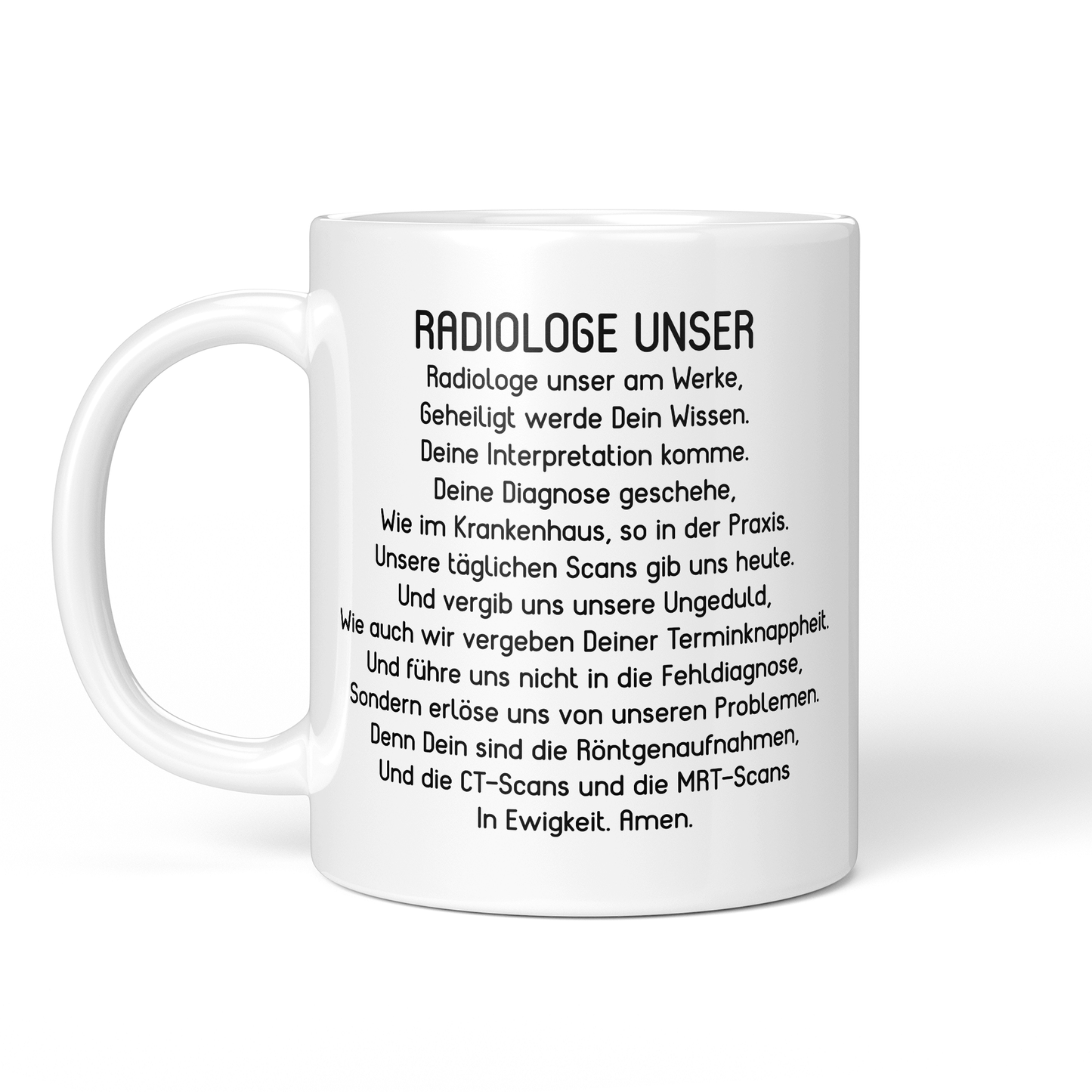CupHaven Radiologie Tasse - "Radiologe Unser"-Gebet - Geschenk für Radiologen und Radiologinnen