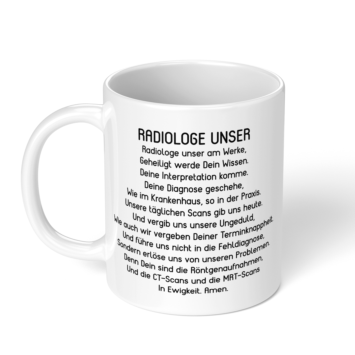 CupHaven Radiologie Tasse - "Radiologe Unser"-Gebet - Geschenk für Radiologen und Radiologinnen