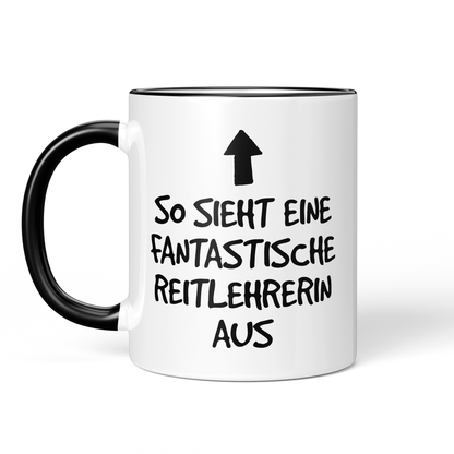 CupHaven® Reitlehrer Tasse - Fantastische Reitlehrerin - Geschenk für Reitlehrer und Reitlehrerinnen