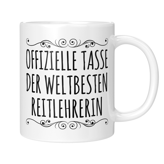 CupHaven® Reitlehrer Tasse - Weltbeste Reitlehrerin - Geschenk für Reitlehrer und Reitlehrerinnen