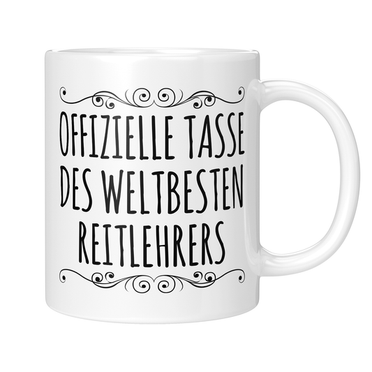 CupHaven® Reitlehrer Tasse - Weltbester Reitlehrer - Geschenk für Reitlehrer und Reitlehrerinnen