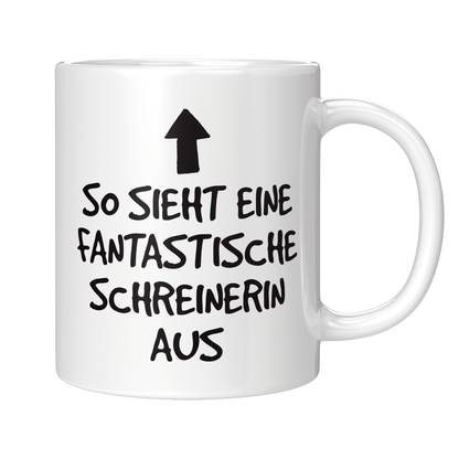 Schreiner Tasse - Fantastische Schreinerin (Schreinerei, Geschenk)