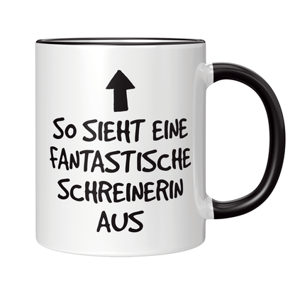 Schreiner Tasse - Fantastische Schreinerin (Schreinerei, Geschenk)