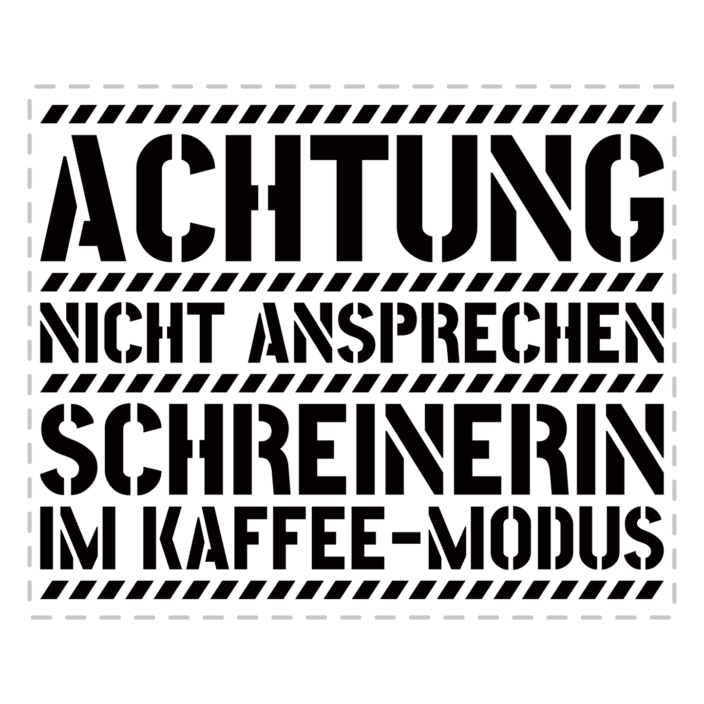 Schreiner Tasse - Schreinerin im Kaffee-Modus (Schreinerei, Geschenk)
