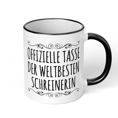 CupHaven® Schreiner Tasse - Weltbeste Schreinerin - Geschenk für Schreiner und Schreinerinnen