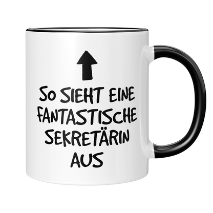CupHaven® Sekretärin Tasse - Fantastische Sekretärin - Geschenk für Sekretärinnen und Sekretäre