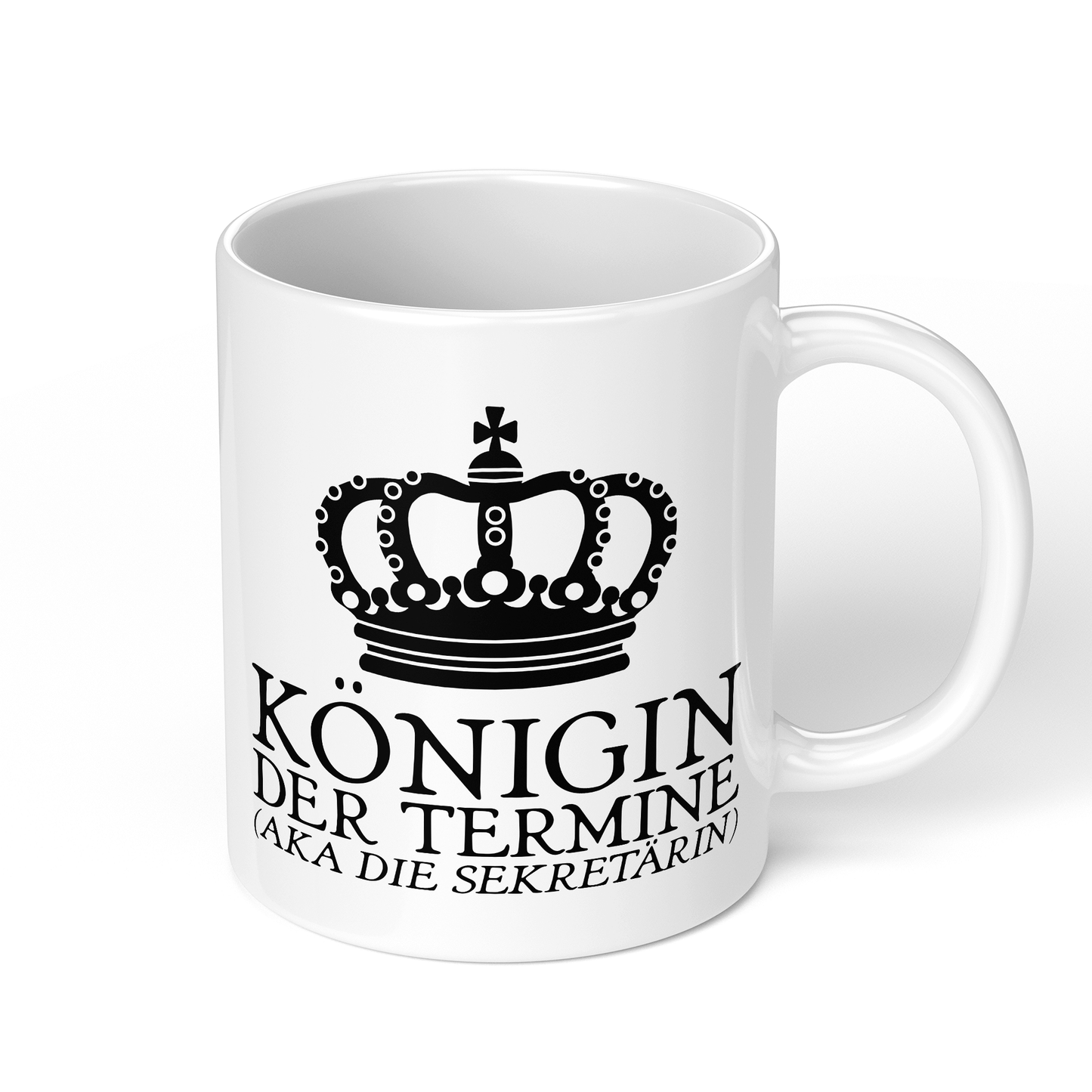 CupHaven® Sekretärin Tasse - Königin der Termine (aka die Sekretärin) - Geschenk für Sekretärinnen und Sekretäre