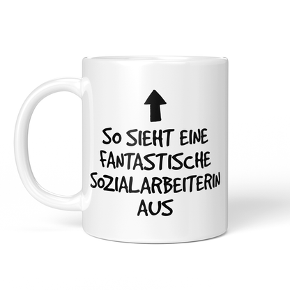CupHaven® Sozialarbeiter Tasse - Fantastische Sozialarbeiterin - Geschenk für Sozialarbeiter und Sozialarbeiterinnen