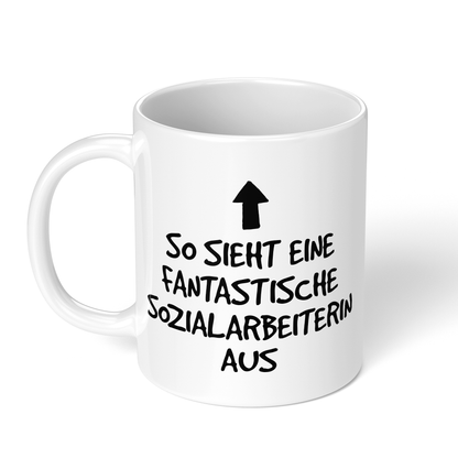 CupHaven® Sozialarbeiter Tasse - Fantastische Sozialarbeiterin - Geschenk für Sozialarbeiter und Sozialarbeiterinnen
