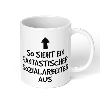 CupHaven® Sozialarbeiter Tasse - Fantastischer Sozialarbeiter - Geschenk für Sozialarbeiter und Sozialarbeiterinnen