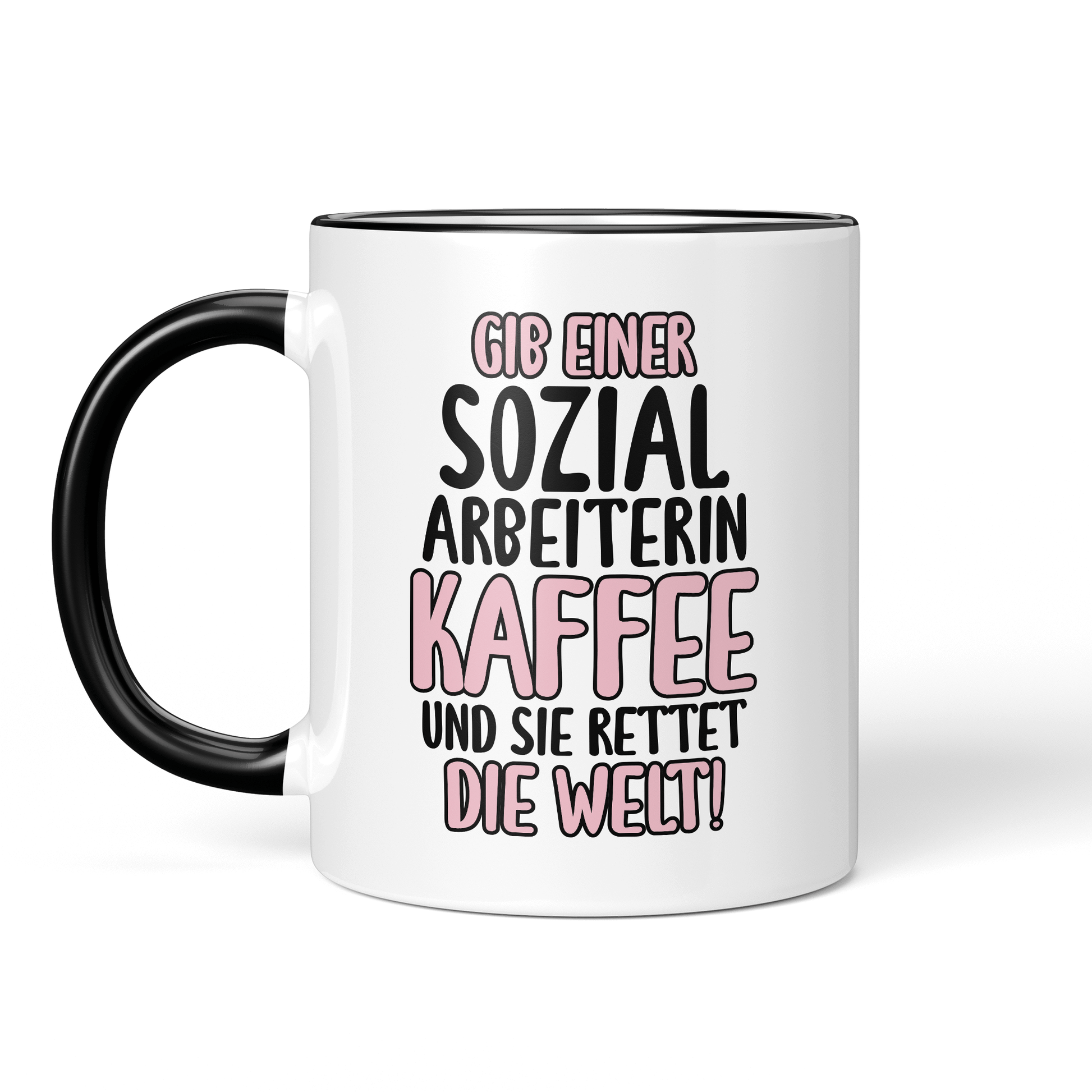 CupHaven® Sozialarbeiter Tasse - Gib einer Sozialarbeiterin Kaffee - Geschenk für Sozialarbeiter und Sozialarbeiterinnen